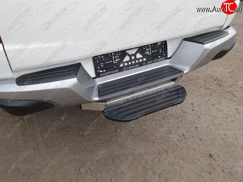 3 599 р. Задняя подножка алюминиевая Black (под фаркоп тип Е) ___  tcup3b  с доставкой в г. Керчь
