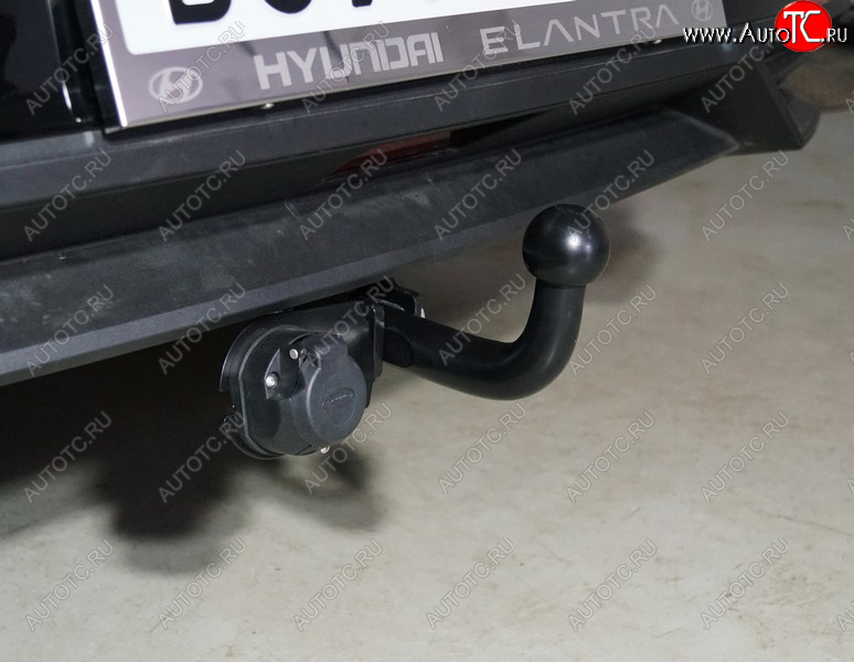 13 699 р. Фаркоп (тягово-сцепное устройство) TCC Тюнинг  Hyundai Elantra  CN7 (2020-2023) (оцинкованный, шар A)  с доставкой в г. Керчь