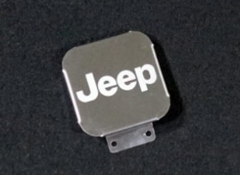 Заглушка на фаркоп с логотипом Jeep (на фаркопы TCC, нержавеющая сталь) TCC Jeep Grand Cherokee  WK2 - Wrangler  JL
