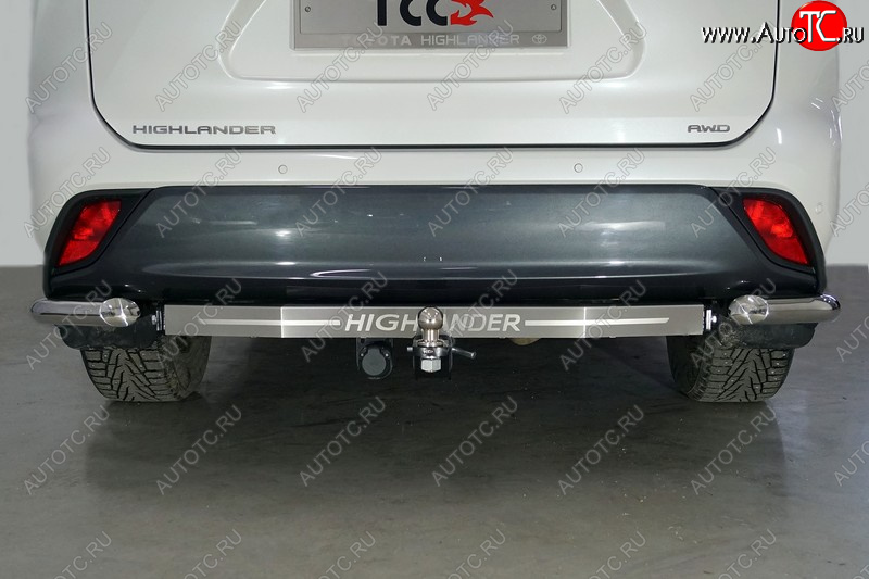 18 349 р. Фаркоп (тягово-сцепное устройство) TCC Тюнинг  Toyota Highlander  XU70 (2020-2025) (шар E, надпись Highlander)  с доставкой в г. Керчь