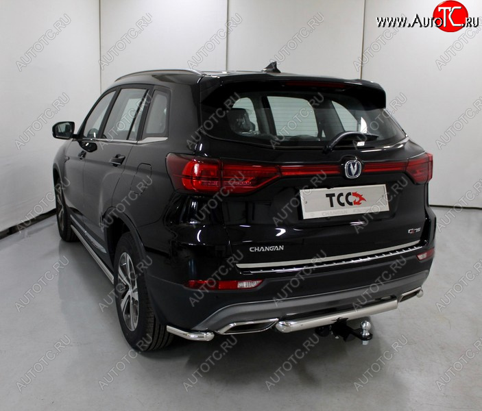 14 699 р. Защита задняя (нержавейка 60,3 мм), ТСС Тюнинг Changan CS75 1-ый рестайлинг (2018-2022)  с доставкой в г. Керчь