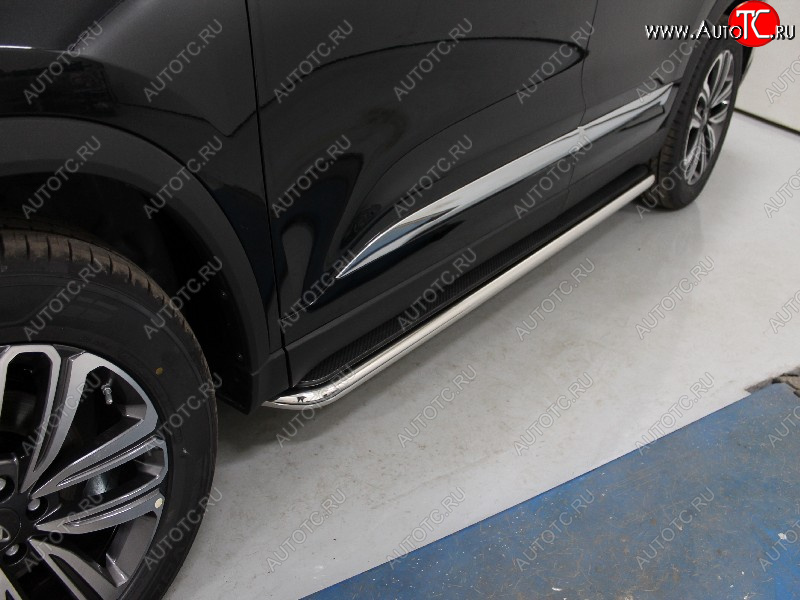 38 999 р. Пороги с площадкой 42,4 мм ТСС Тюнинг  Chery Tiggo 8  (T18) (2019-2025) рестайлинг (лист)  с доставкой в г. Керчь