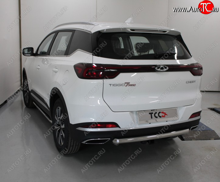 17 649 р. Защита задняя (нержавейка 60,3 мм, 2WD), ТСС Тюнинг  Chery Tiggo 7 PRO (2019-2025)  с доставкой в г. Керчь
