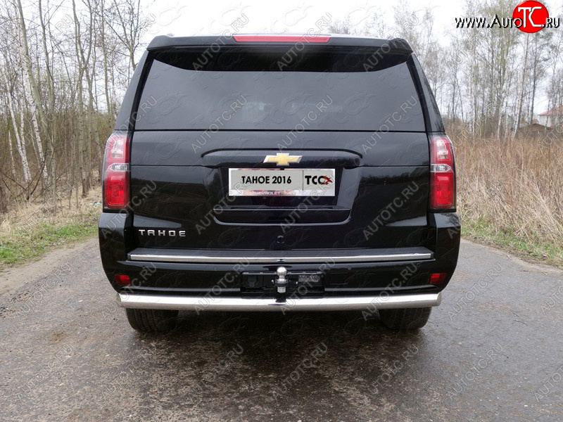 21 999 р. Защита задняя d76,1 мм ТСС Тюнинг Chevrolet Tahoe K2UC (2014-2021)  с доставкой в г. Керчь