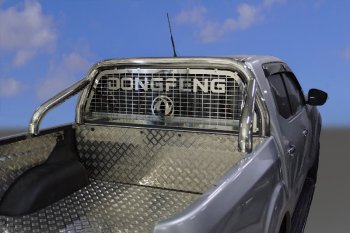 Защита кузова и заднего стекла (только для кузова) d 76,1 мм ТСС Тюнинг Dong Feng DF6 (2022-2025) пикап (нержавейка)