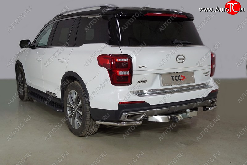 16 649 р. Защита заднего бампера (2.0T 4WD, уголки, d42,4 мм) TCC  GAC GS8 (2016-2023)  с доставкой в г. Керчь