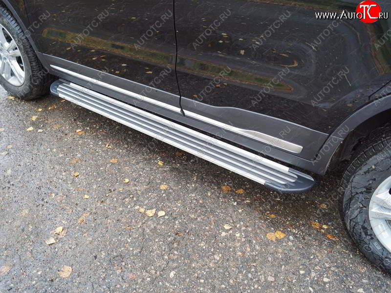 20 599 р. Пороги алюминиевые Slim Line ТСС Тюнинг  Geely Atlas  NL3 - Atlas Pro  NL3 (Silver )  с доставкой в г. Керчь