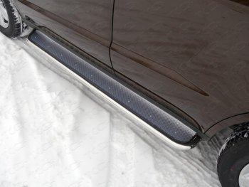 Пороги с площадкой 42,4 мм ТСС Тюнинг Geely Emgrand X7 (2011-2015) дорестайлинг