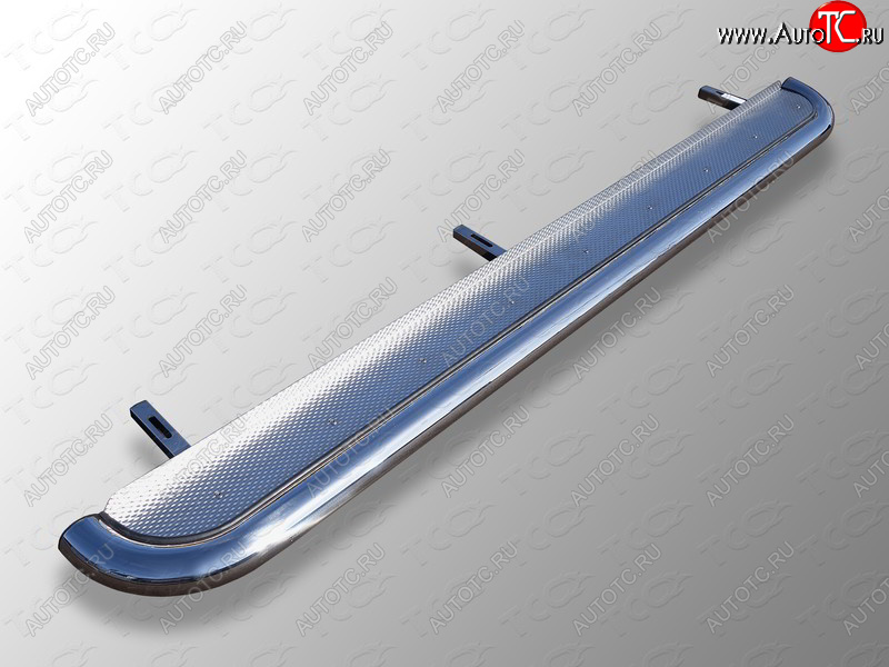 42 999 р. Пороги с площадкой 60,3 мм ТСС Тюнинг  Geely Emgrand X7 (2019-2021) 2-ой рестайлинг (нержавейка)  с доставкой в г. Керчь