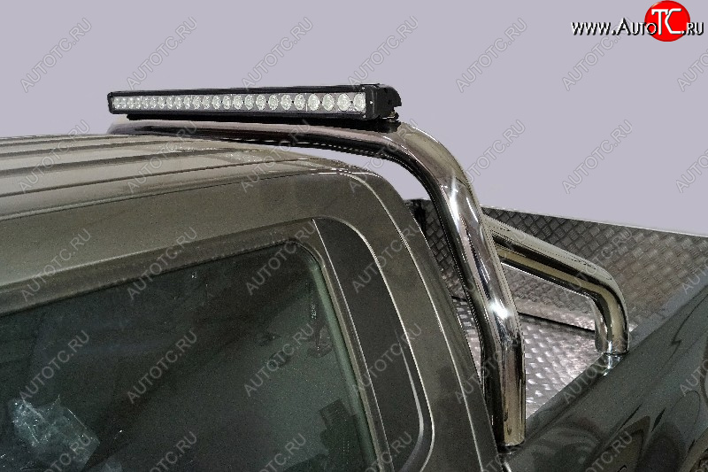 103 999 р. Защита кузова (для кузова) d 76,1 мм со светодиодной фарой ТСС Тюнинг  Great Wall Wingle 7 (2018-2023) пикап (нержавейка)  с доставкой в г. Керчь