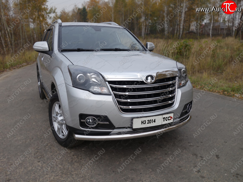 15 999 р. Защита переднего бампера нижняя d60,3 мм ТСС Тюнинг  Great Wall Hover H3 (2014-2016)  рестайлинг (нержавейка)  с доставкой в г. Керчь