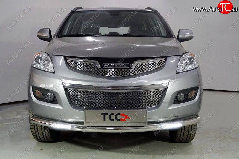 34 999 р. Защита переднего бампера нижняя с ДХО 60,3 мм  Haval H5 (2020-2023) рестайлинг (нержавейка)  с доставкой в г. Керчь