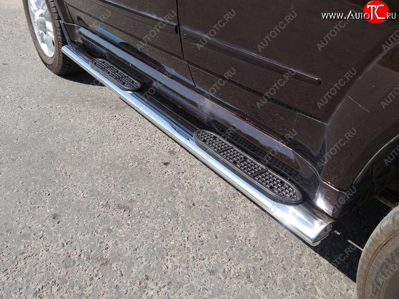 38 799 р. Пороги овальные с накладкой 120х60 мм Haval H5 рестайлинг (2020-2023) (серые)  с доставкой в г. Керчь