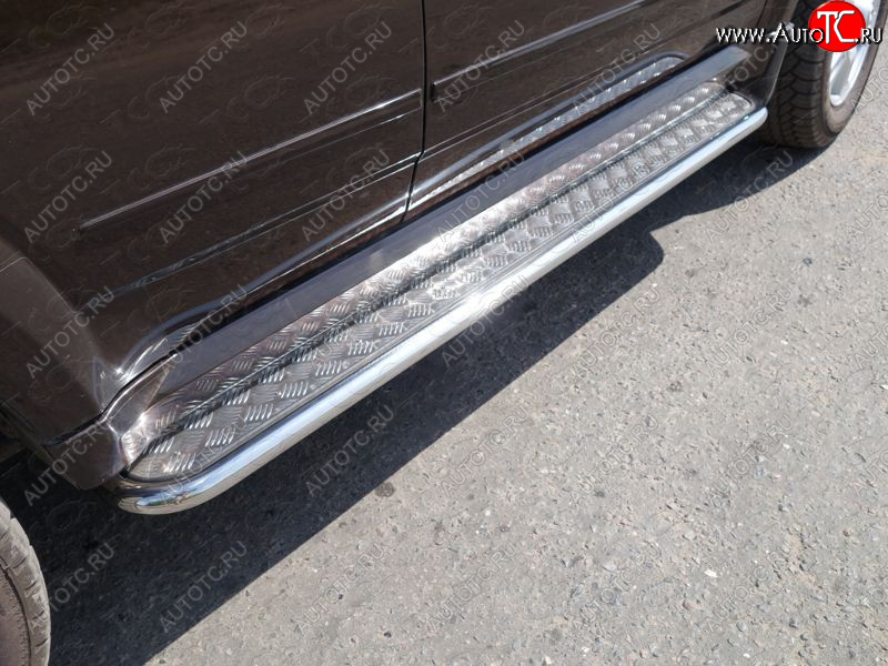 27 849 р. Пороги с площадкой 42,4 мм ТСС Тюнинг Haval H5 рестайлинг (2020-2023) (серые)  с доставкой в г. Керчь
