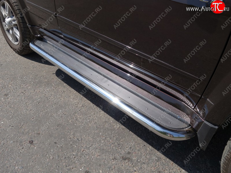 41 749 р. Пороги с площадкой 60,3 мм ТСС Тюнинг Haval H5 рестайлинг (2020-2023) (нержавейка)  с доставкой в г. Керчь