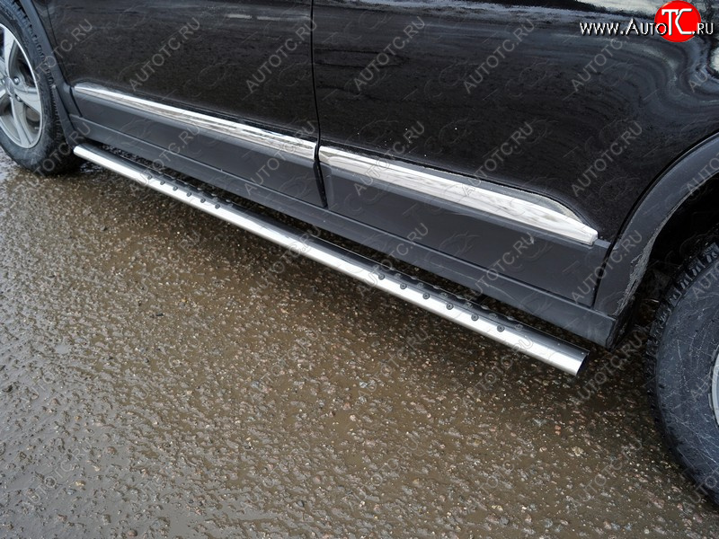 33 799 р. Пороги овальные с проступью 75х42 мм ТСС Тюнинг  Haval H6 (2013-2020) (серые)  с доставкой в г. Керчь