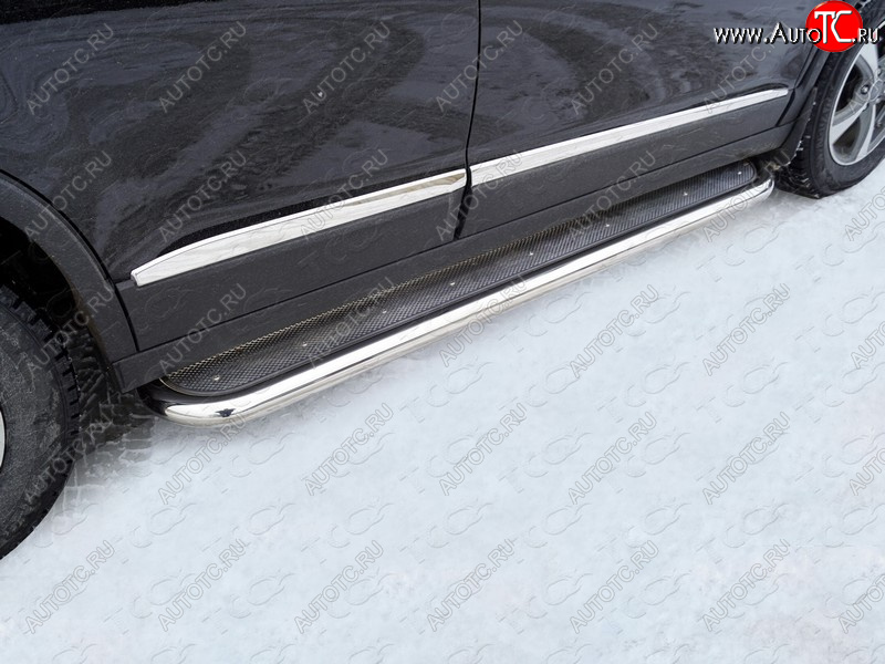 42 999 р. Пороги с площадкой 60,3 мм ТСС Тюнинг  Haval H6 (2013-2020) (нержавейка)  с доставкой в г. Керчь