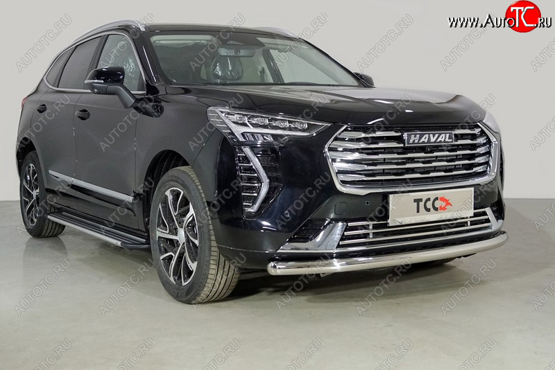 13 799 р. Защита переднего бампера нижняя d60,3 мм ТСС Тюнинг  Haval Jolion (2020-2024) дорестайлинг (кроме комплектации Comfort)  с доставкой в г. Керчь