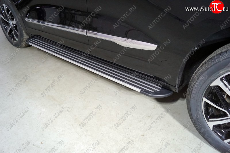 20 599 р. Пороги алюминиевые Slim Line ТСС Тюнинг  Haval Jolion (2020-2024) дорестайлинг (Silver)  с доставкой в г. Керчь