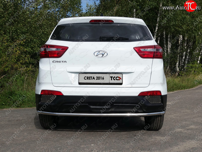 15 999 р. Защита задняя (нержавейка d42,4 мм), ТСС Тюнинг  Hyundai Creta  GS (2015-2019) дорестайлинг  с доставкой в г. Керчь