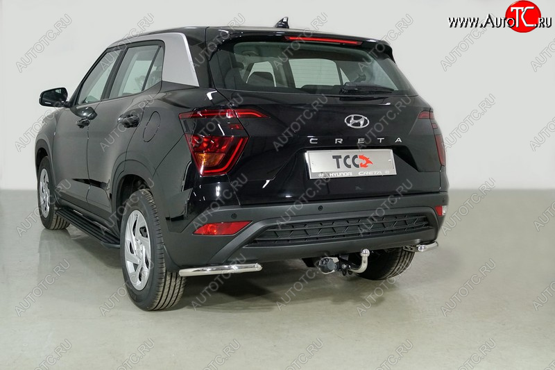 13 349 р. Защита заднего бампера (уголки, d42,4 мм) TCC  Hyundai Creta  SU (2020-2022)  с доставкой в г. Керчь