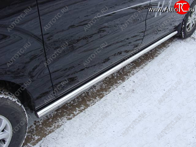 29 449 р. Защита порогов труба d60,3 мм ТСС Тюнинг  Hyundai Starex/Grand Starex/H1  TQ (2014-2018) рестайлинг (серые)  с доставкой в г. Керчь