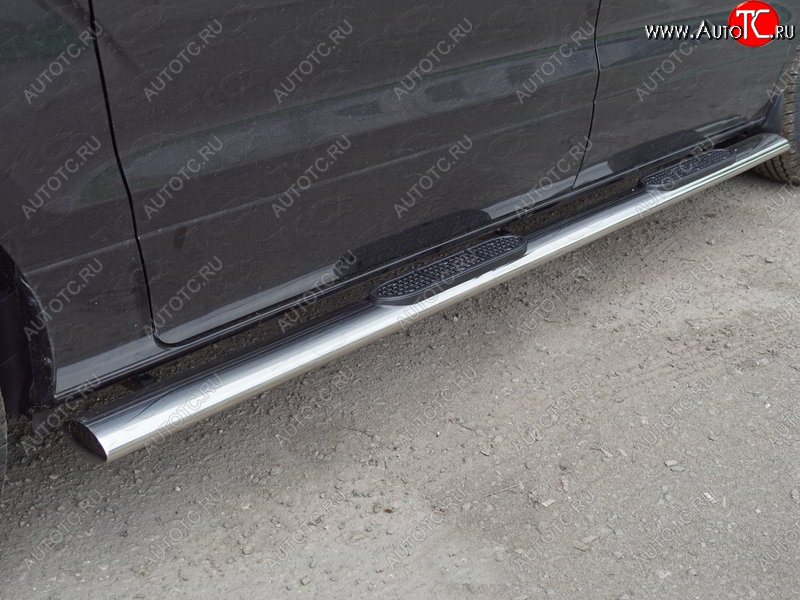 47 999 р. Пороги овальные с накладкой 120*60 мм ТСС Тюнинг  Hyundai Starex/Grand Starex/H1  TQ (2017-2022) 2-ой рестайлинг  с доставкой в г. Керчь