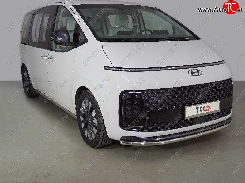 19 999 р. Защита переднего бампера нижняя d42,4 мм ТСС Тюнинг  Hyundai Staria  US4 (2021-2022) (нержавейка)  с доставкой в г. Керчь