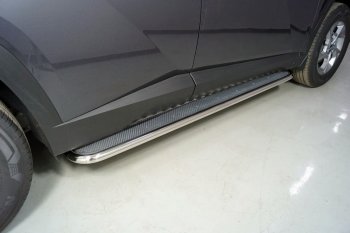 Пороги с площадкой 42,4 мм ТСС Тюнинг Hyundai Tucson  NX4 (2020-2022)