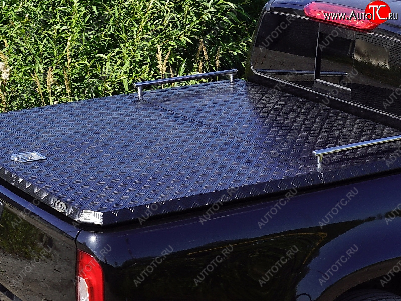 12 199 р. Рейлинги короткие ТСС Тюнинг  Isuzu D-Max  RG (2020-2023) DoubleCab (нержавеющая сталь)  с доставкой в г. Керчь