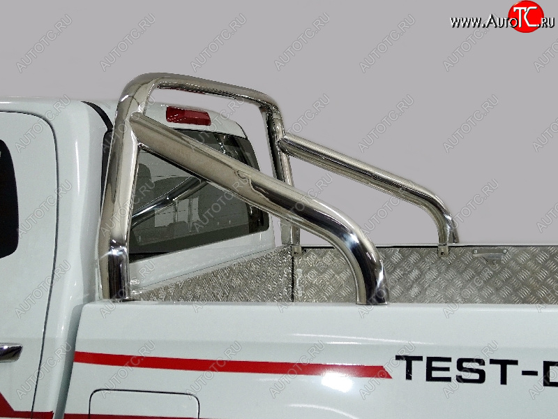 67 999 р. Защита кузова (для крышки) d 75х42 мм ТСС Тюнинг  Isuzu D-Max  RG (2020-2023) DoubleCab (нержавейка)  с доставкой в г. Керчь
