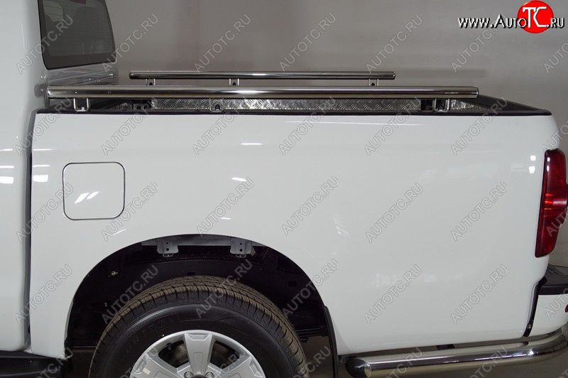 11 999 р. Рейлинги на кузов d42,4 мм ТСС Тюнинг JAC T6 пикап (2018-2024) (нержавейка)  с доставкой в г. Керчь