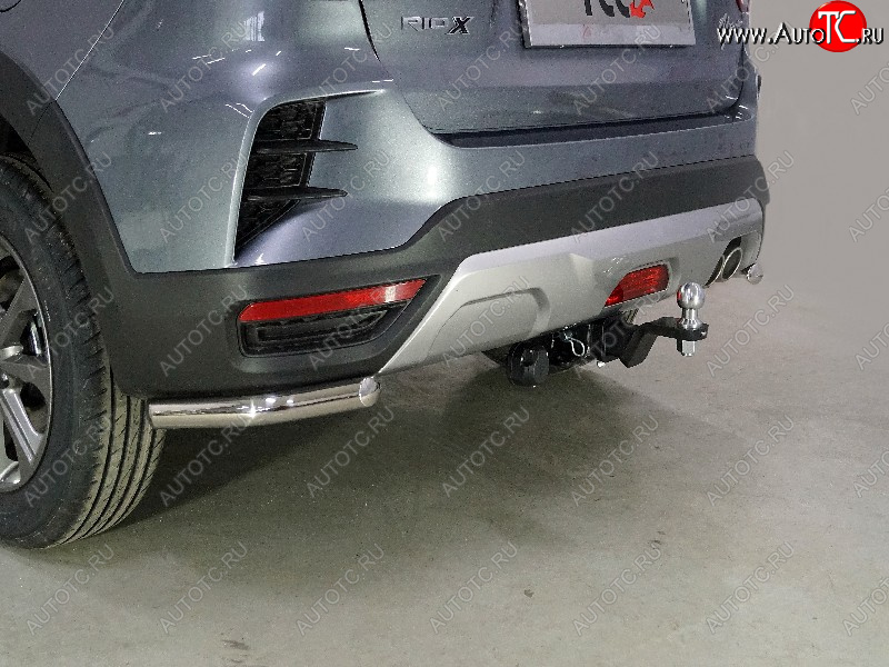 9 199 р. Защита заднего бампера (уголки, d42,4 мм) TCC  KIA Rio  X (2020-2025) рестайлинг  с доставкой в г. Керчь