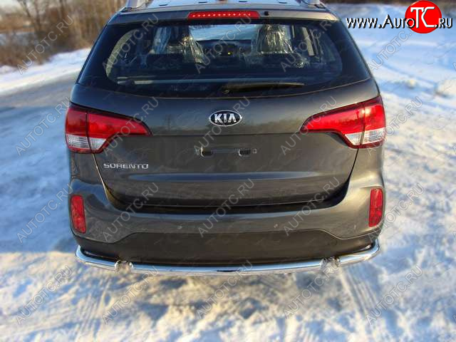 11 749 р. Защита задняя (центральная нержавейка 60,3 мм) ТСС Тюнинг  KIA Sorento  XM (2012-2015) рестайлинг  с доставкой в г. Керчь