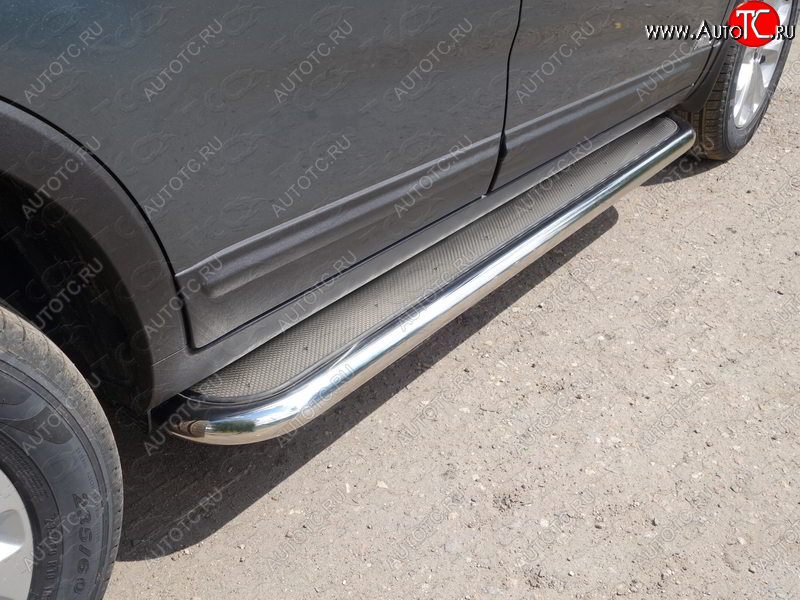 42 999 р. Пороги с площадкой 60,3 мм ТСС Тюнинг  KIA Sorento ( XM,  UM/Prime) (2012-2020) рестайлинг, дорестайлинг (нержавейка)  с доставкой в г. Керчь