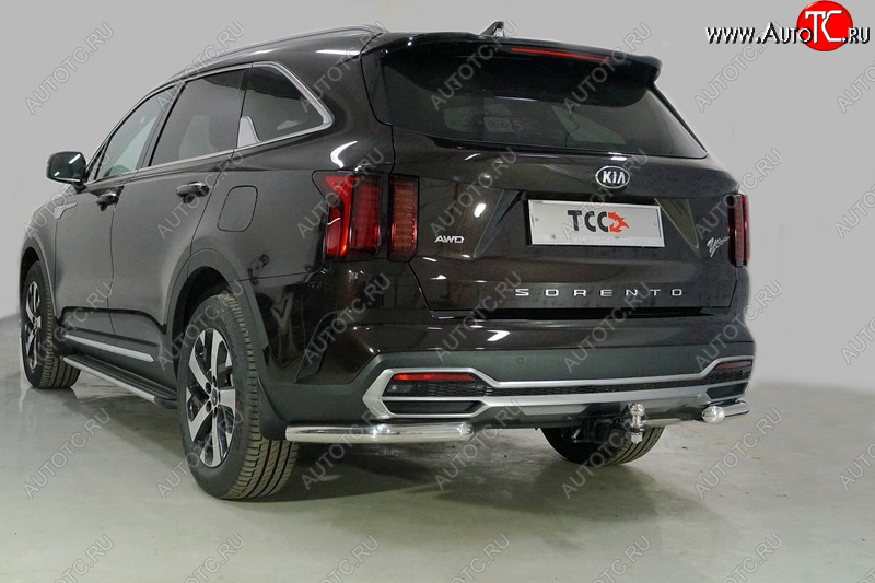 20 749 р. Защита заднего бампера (уголки, d60,3 мм) TCC  KIA Sorento  MQ4 (2020-2022)  с доставкой в г. Керчь