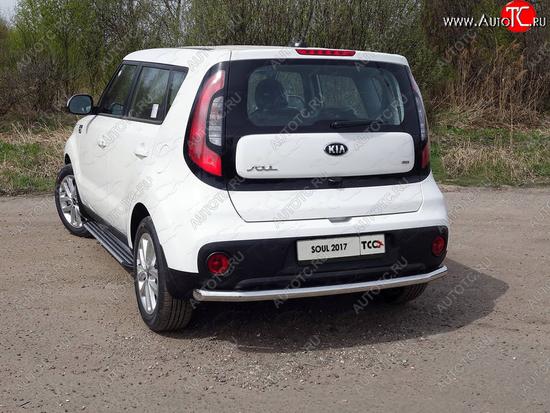 14 699 р. Защита задняя (нержавейка 60,3 мм) ТСС Тюнинг KIA Soul PS рестайлинг (2017-2019)  с доставкой в г. Керчь