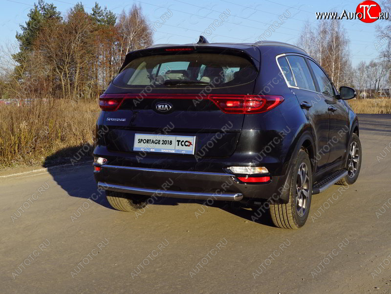 17 649 р. Защита задняя (нержавейка 60,3 мм) ТСС Тюнинг  KIA Sportage  4 QL (2018-2022) рестайлинг  с доставкой в г. Керчь