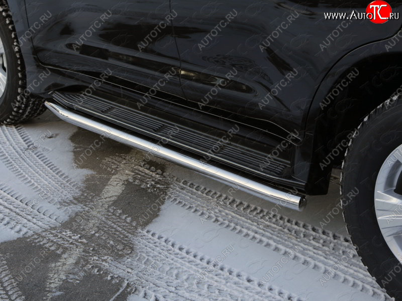 23 549 р. Защита порогов алюминий 60,3 мм, ТСС Тюнинг Lexus LX570 J200 1-ый рестайлинг (2012-2015)  с доставкой в г. Керчь