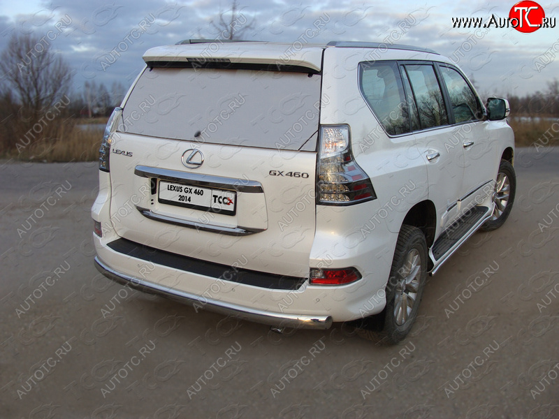 23 899 р. Защита задняя (центральная овальная 75х42 мм) ТСС Тюнинг  Lexus GX460  J150 (2019-2022) 2-ой рестайлинг (центральная )  с доставкой в г. Керчь