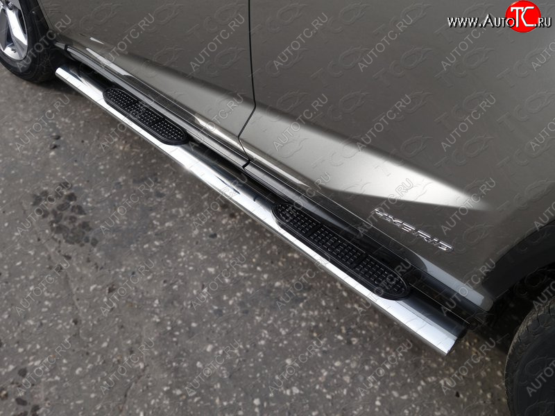 38 799 р. Пороги овальные с накладкой 120х60 мм кроме F-Sport ТСС Тюнинг  Lexus NX300h  Z10 (2014-2017) дорестайлинг (серые)  с доставкой в г. Керчь