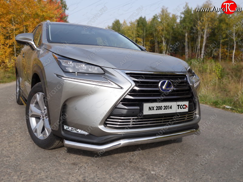 7 349 р. Декоративная вставка переднего бампера (кроме F-Sport) ТСС Тюнинг  Lexus NX200  Z10 (2014-2017) дорестайлинг (d 12 мм)  с доставкой в г. Керчь