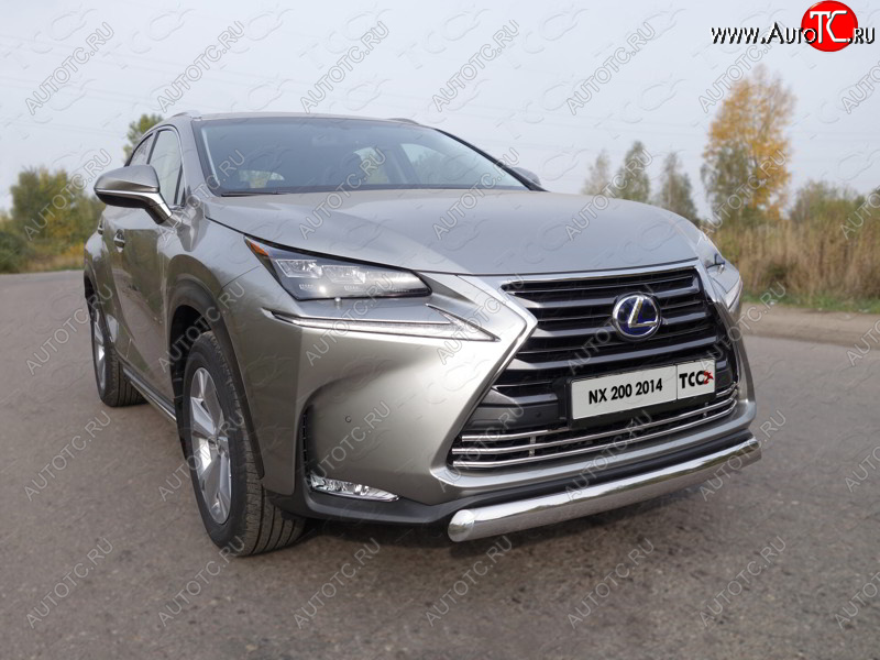 8 799 р. Декоративная вставка переднего бампера (кроме F-Sport) ТСС Тюнинг  Lexus NX200  Z10 (2014-2017) дорестайлинг (d 16 мм)  с доставкой в г. Керчь