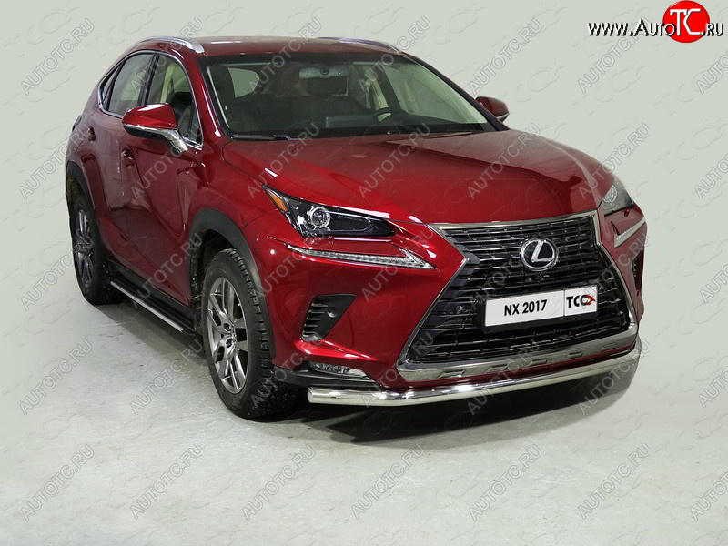 20 599 р. Защита переднего бампера нижняя d60,3 мм ТСС Тюнинг Lexus NX200 Z10 рестайлинг (2017-2021) (нержавейка)  с доставкой в г. Керчь
