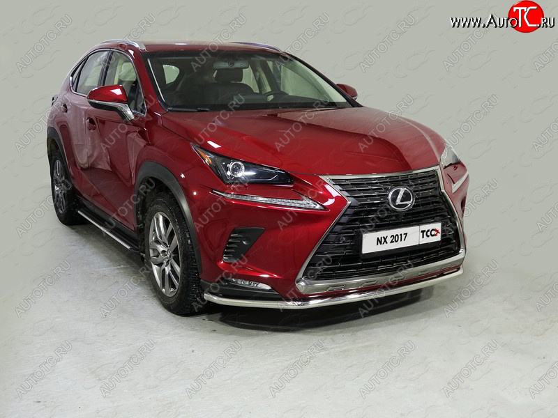 18 999 р. Защита переднего бампера нижняя d42,4 мм ТСС Тюнинг Lexus NX200 Z10 рестайлинг (2017-2021) (нержавейка)  с доставкой в г. Керчь