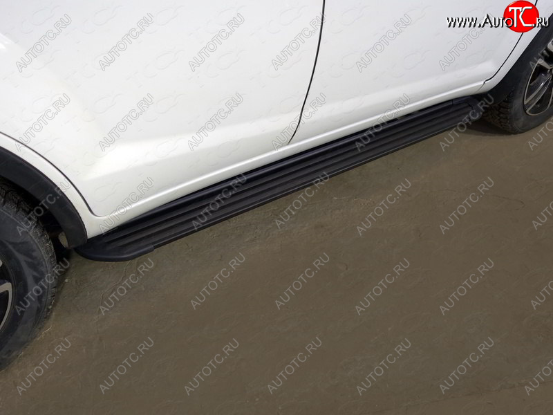 21 999 р. Пороги алюминиевые Slim Line ТСС Тюнинг  Lifan X60 (2016-2025) 2-ой рестайлинг (Black)  с доставкой в г. Керчь
