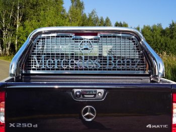 Защита кузова и заднего стекла (только для кузова) d 76,1 мм ТСС Тюнинг Mercedes-Benz X class  W470 (2017-2020) (нержавейка)