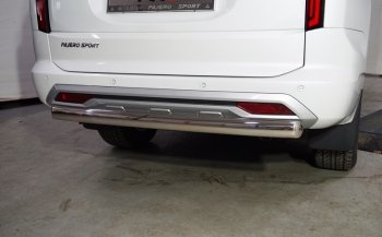 22 999 р. Защита заднего бампера (овальная, d75х42 мм) TCC  Mitsubishi Pajero Sport  QF (2019-2022) рестайлинг  с доставкой в г. Керчь. Увеличить фотографию 2