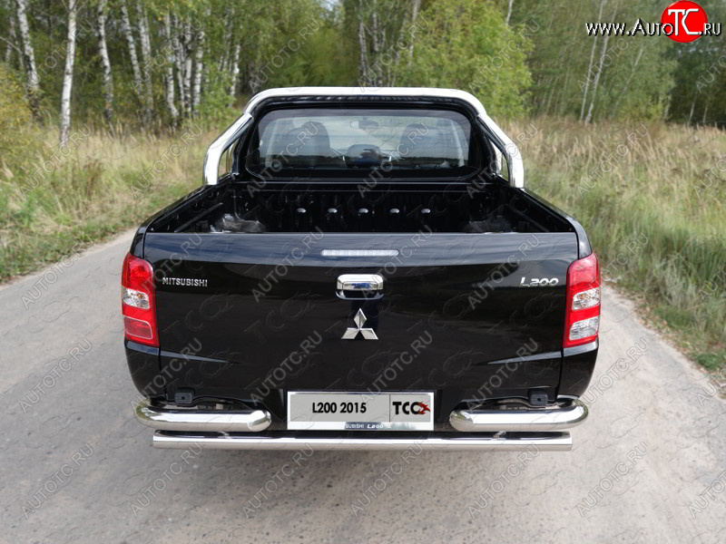54 999 р. Защита кузова d76,1 мм (только для кузова) ТСС Тюнинг Mitsubishi L200 5 KK,KL дорестайлинг (2015-2019) (нержавейка)  с доставкой в г. Керчь