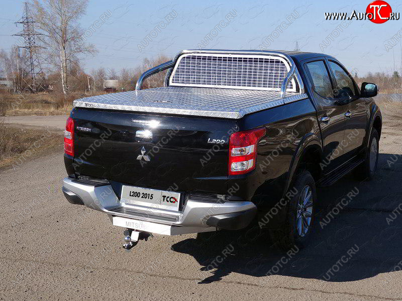 81 999 р. Защита кузова и заднего стекла (для крышки) d 75*42 мм ТСС Тюнинг  Mitsubishi L200  5 KK,KL (2015-2019) дорестайлинг (нержавейка)  с доставкой в г. Керчь